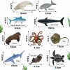 20 Pack Realistiska Hai-leksaker havsdjursleksaker med nätväska, blandade havsdjursleksaker inklusive hai, val, delfin badleksaker för havsliv, partidekor, partigåvor för dotter och son.  |   Badleksaker Badleksaker Badleksaker