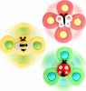 3Pcs Sug cups Spinner Toys För 1 År gammal pojke flicka|Spinnhjul Baby Toys 6 12 18 Månader|1 2 År gammal pojke Födelsedagspresent|Baby Bad Toys För Barn Åldersgrupp 1-3|Sensoriska Leksaker För Försöklingar 1-3  |   Spinnhjul Spinnhjul Spinnhjul