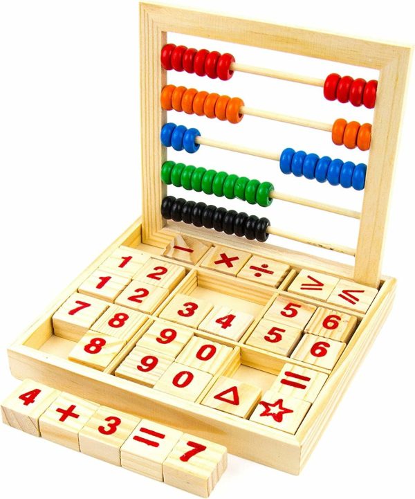 Abacus For Kids Math Counters  Träberäkningsspiel  Barnleksak  Förskoleleksaker  Barnleksaker av trä  50 kugghjul och 30 block  Träblock för småbarn 1-3 år  Stora  |   Abacuser Abacuser Abacuser