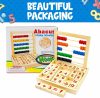 Abacus For Kids Math Counters  Träberäkningsspiel  Barnleksak  Förskoleleksaker  Barnleksaker av trä  50 kugghjul och 30 block  Träblock för småbarn 1-3 år  Stora  |   Abacuser Abacuser Abacuser