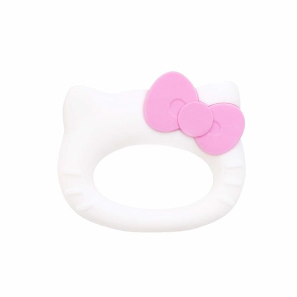 Baby Teething Freezer Toy Kläckerhalsband  Myckan Flexibel Platinsilikon Napp  Säker att Tugga  Sval Tuggkudde för Sjuka Gommar  Grundläggande För Barn 3 Månader  Frysbar  Sinnesintryckande Texturerad  Hello Kitty  |   Tandbitar Tandbitar Hej Kattis