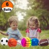 Ball Set For Toddlers 1-3  Assorted Balls Toddler Sports Balls Kids Balls Soft Toy Balls – Soccer Ball Playground Balls Basketball Volleyball Baseball Rugby – Inflatable With Pump  6 PcsBallset för småbarn 1-3 år  Mångfaldiga bollar Barnsportbollar Barnbollar mjuka leksaker – Fotbollsparkbollar Basketboll Volleyboll Baseboll Rugby – inflator med slang  6 st  |   Bollar Bollar Bollar