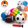 Ball Set For Toddlers 1-3  Assorted Balls Toddler Sports Balls Kids Balls Soft Toy Balls – Soccer Ball Playground Balls Basketball Volleyball Baseball Rugby – Inflatable With Pump  6 PcsBallset för småbarn 1-3 år  Mångfaldiga bollar Barnsportbollar Barnbollar mjuka leksaker – Fotbollsparkbollar Basketboll Volleyboll Baseboll Rugby – inflator med slang  6 st  |   Bollar Bollar Bollar