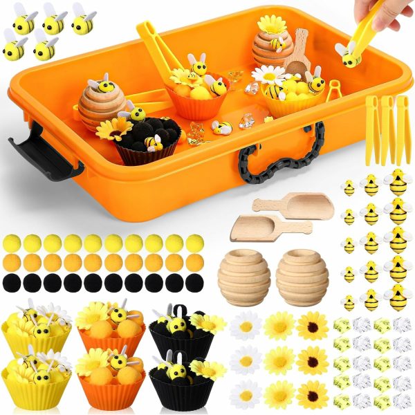 Bee Sensory Bin Fyllmedel Försök till pojkar och flickor, tidig utbildning och sortering, räkning och utveckling, bintemat leksaker, räkningsspel, sensoriska leksaker, pojkar och flickor kan leka  |   Sorterings- och stapel-leksaker Sorterings- och stapel-leksaker Sorterings- och stapel-leksaker