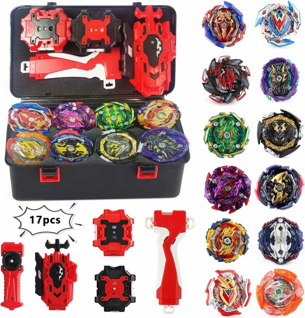 Bey Battling Top Burst Gyro Toy Set 12 Spinnhjul 4 Lanserar Stridsspel Med Portabel Förvaringslåda Present För Barn Barn pojkar  |   Barn- och spädbarnsleksaker Barn- och spädbarnsleksaker Barn- och spädbarnsleksaker