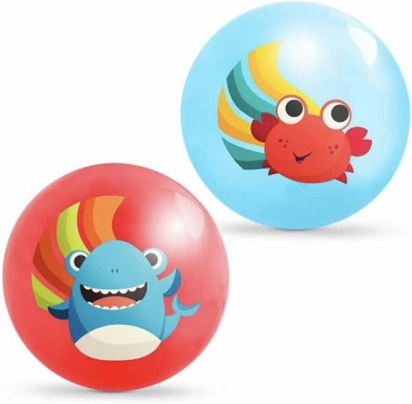 Bouncin’ Around- Utvecklingsleksak- Hoppbollar för Barn – 2-Pack – 8.5” – Luftinblåsningspump Inkluderad – Hai & Krabba Spelbollar – Innanför & Utanför – Lekeplatslek – 3 År +  |   Bollar Bollar Bollar