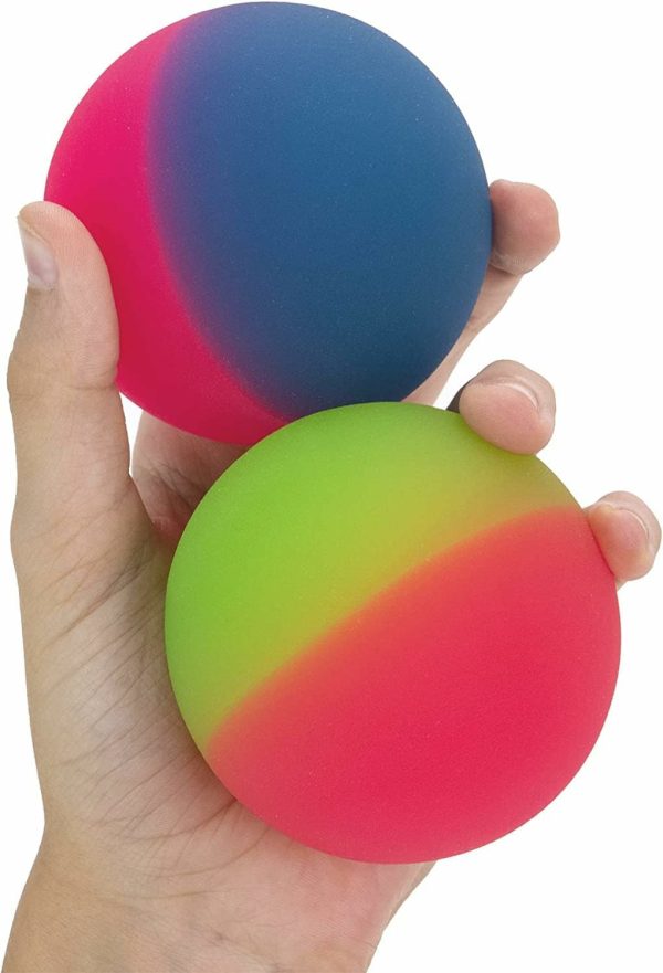 Bouncy Balls – Stora gummibollar för barn (Paket av 2) – 3 tum Jumbo Icy Bounce Balls – Stora bouncybollar – Bouncybollar till festgods för barn  |   Bollar Bollar Bollar