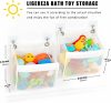 Free Combination Baby Mesh Bath Toy Organizer 2X Kapacitet & Stort Öppning Badleksak Förvaring  Baby Bad Present Badleksakshållare  Barns Badrumssett Badtid Grand Prix (Vitt)  |   Badleksaker Badleksaker Badleksaker