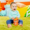 Jingle Joy Reach & Rattle Toy For Stroller – Tiger With Chime Sounds – Unisex Newborn +  |   Rattle & Plush Rings Rattle & Plush Rings Rattle & Plush Rings