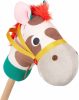 Klassisk lekyhäst – Plush Stick Horse – Trästång & sensoriska texturer – Realistiska ljud – 2 år + – Pony Pal  |   Stickhästar Stickhästar Stickhästar