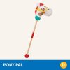 Klassisk lekyhäst – Plush Stick Horse – Trästång & sensoriska texturer – Realistiska ljud – 2 år + – Pony Pal  |   Stickhästar Stickhästar Stickhästar