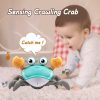 Krabbcrawling Babyleksaker – Barn magelektid leksaker presenter 3 4 5 6 7 8 9 10 11 12 spädbarn pojkar flickor dansande gående rörliga inlärande krabba 0-6 månader till 12-18 månader pojkar flickor barnkalasgåvor (Grön)  |   Musikaliska leksaker Musikaliska leksaker Grön