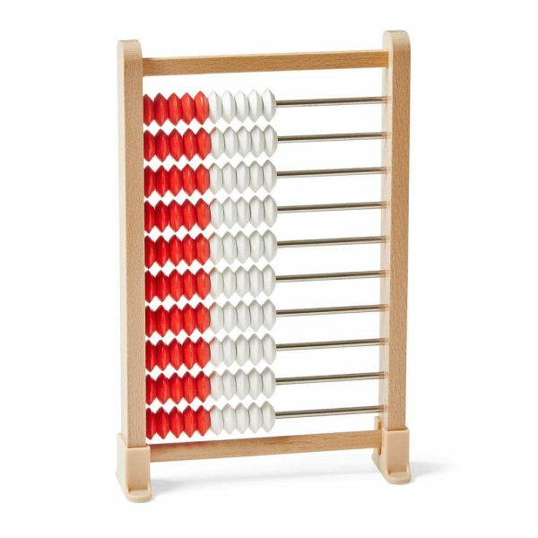 Mini 100 Bead Wooden Rekenrek  Abacus For Kids Math  Math Manipulatives Kindergarten  Counting Rack For Kids  Counters For Kids Math  Educational Toys For Elementary Kids (Set Of 1)  |   Abacuser Abacuser Abacuser