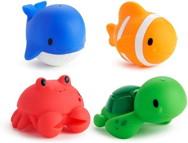 Ocean Squirts Babybadleksak 4 Pack  |   Badleksaker Badleksaker Badleksaker