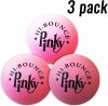 Premium Rubber Ball 3 Balls Pack Pinky Bouncy Ball Färgglad Geskapsbox med Bollar Partygåva Leveranser Hård RUBBER Hög Sprängkraft Pink Ball Murskott För Barn  |   Bollar Bollar Bollar