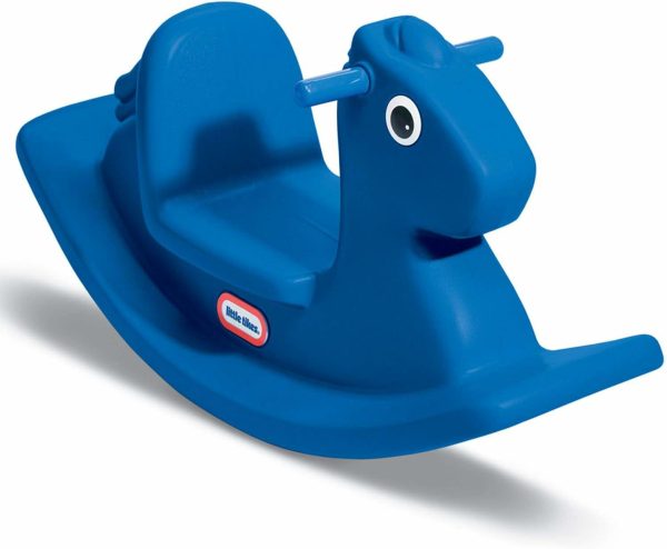 Rocking Horse Blue  33.00 L X 10.00 B X 17.50 H Inches  |   Rocking Horses & Djur Rocking Horses & Djur Blå