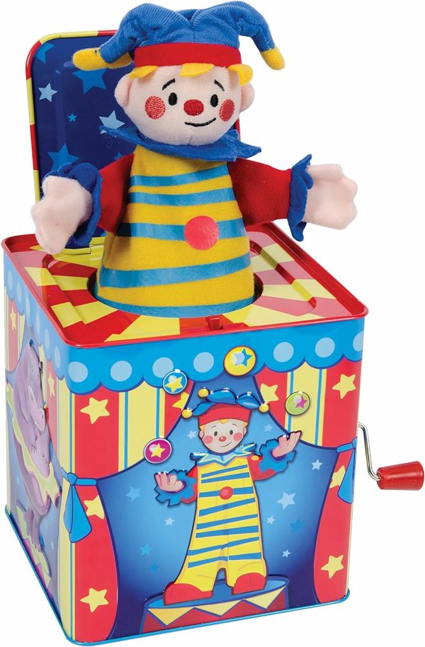 Silly Circus Jack In The Box – Klassisk Barnmusikalisk Leksak – Färgglad Präglat Burk och Vänlig Plush – Ålder 18 Månader och Äldre  |   Musikaliska leksaker Musikaliska leksaker Musikaliska leksaker