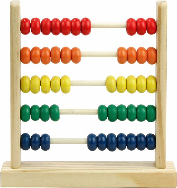 Träabacus för barn Matematik – 50 kugghål Räkningsspel  Flerfärgade räknare för barn 3-5  Räkningsspel för förskoleinlärning och utveckling  Utvecklar koordination  Motorförmåga  |   Abacuser Abacuser Abacuser