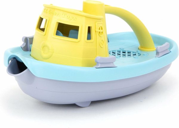 Tugboat  Grå/Gul/Turkos Blommig – Pretend Play  Motorförmåga  Barnbad Leksak Flytande Hällfordon. Innehåller ingen Bpa  Ftalater  PVC. Maskindiskmaskinssäker  Återvunnen plast  Tillverkad i USA.  |   Badleksaker Badleksaker Badleksaker