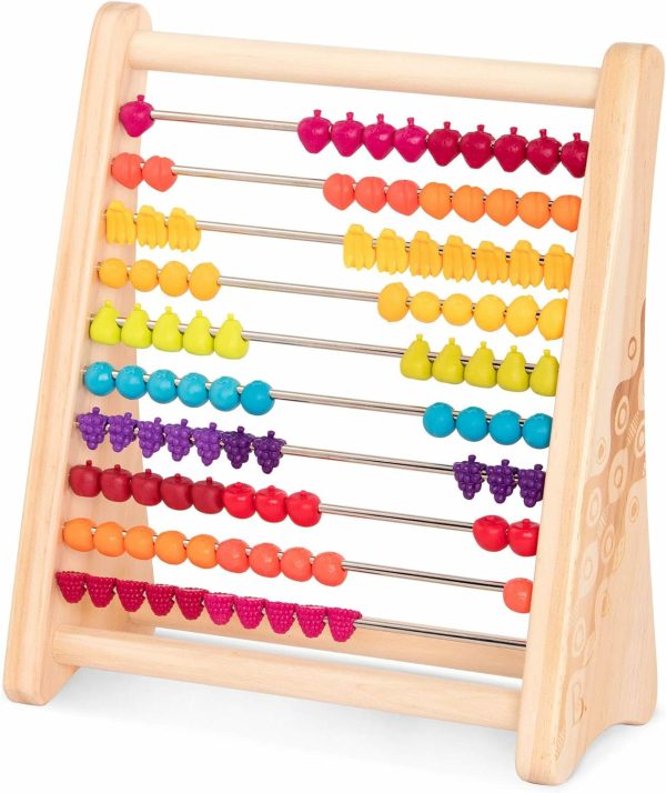 Two-Ty Fruity! – Träabacus för barn – Utvecklande läromedel – Klassisk matematikleksak med 100 bollar – Lärarleksak för addition och subtraktion – Tal och räkning – 18 månader +  |   Abacuser Abacuser Abacuser