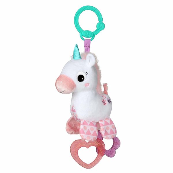 Unicorn Sparkle & Shine Plush Ta-bilsoffa eller Barnvagns- och Barnvårdspel  |   Rattle & Plush Rings Rattle & Plush Rings Rattle & Plush Rings