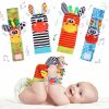 Handskelele Fotsökare Sockset För Barn Handskelele Handskeleleband Rattle Fotsölar Barnsockor Nyfödd Sensoryleksaker Barnsockor Nyfödda Skrammelleksaker Barnpresenter 0-3 6-12 Månader Barn flicka pojke  |   Rattle & Plush Rings Rattle & Plush Rings Multicolor