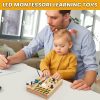 Montessori Barn Busy Board 19 LED Trä Sensory Board Läromycken med 10 Bytbara Ljusscheman  För tidig finmotorik och aktivitet för barn, pojkar och flickor  |   Elektroniska tidiga utvecklingsleksaker Elektroniska tidiga utvecklingsleksaker Elektroniska tidiga utvecklingsleksaker