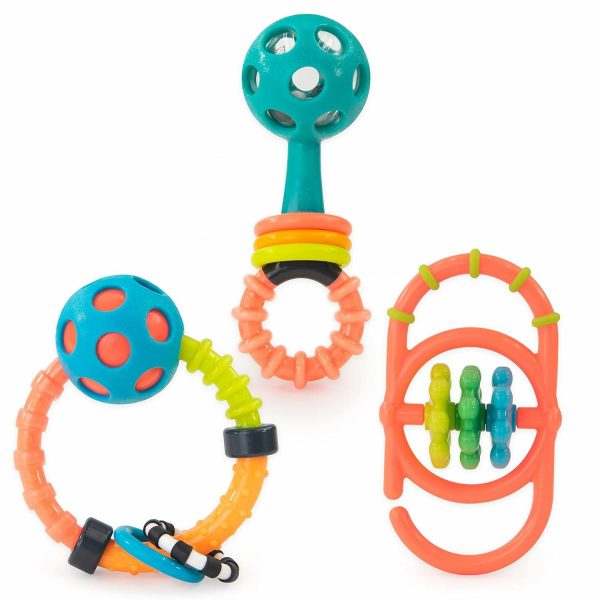 Mitt Första Klangleksakset För Nyfödda Med 3 Mjuka Och Flexibla Klangleksaker, Ålder 0+ månader  |   Rattle & Plush Rings Rattle & Plush Rings Endast återge det svenska texten: Multi